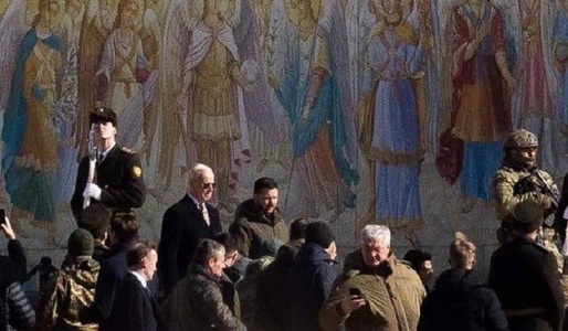 ULTIMA ORĂ VIDEO Joe Biden a venit într-o vizită-surpriză la Kiev. Plimbare prin oraș