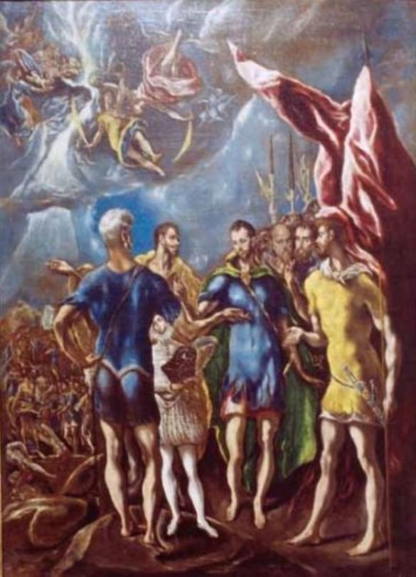 El Greco, Martiriul Sfântului Mauriciu - sursa foto Institutul Național al Patrimoniului El Greco, Martiriul Sfântului Mauriciu - sursa foto Institutul Național al Patrimoniului