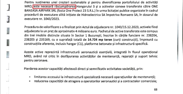 DOCUMENT Salvarea Romaero: Planul de reorganizare a fost confirmat de instanță. Măsuri de reducere a pierderilor