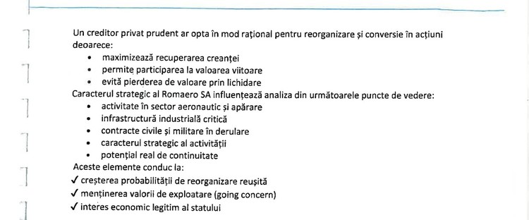 Extras din Planul de reorganizare Extras din Planul de reorganizare