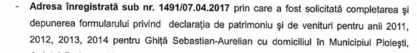 DOCUMENT Fiscul îl așteaptă pe Sebastian Ghiță pentru a-i verifica averea. O lună l-a căutat acasă