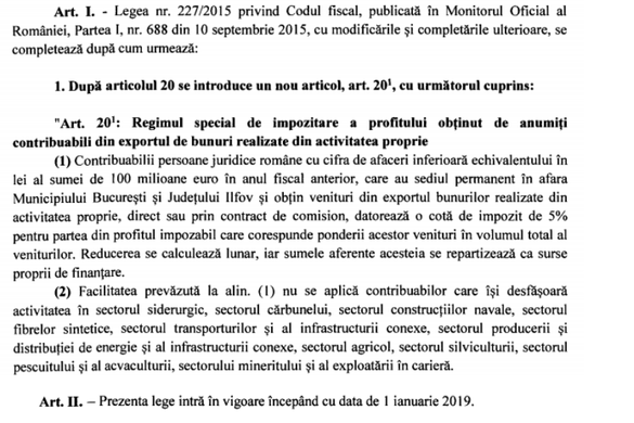 Proiect de resuscitare a facilității fiscale Isărescu-Remeș din urmă cu 18 ani: impozit pe profit pentru exportatori redus la doar 5%