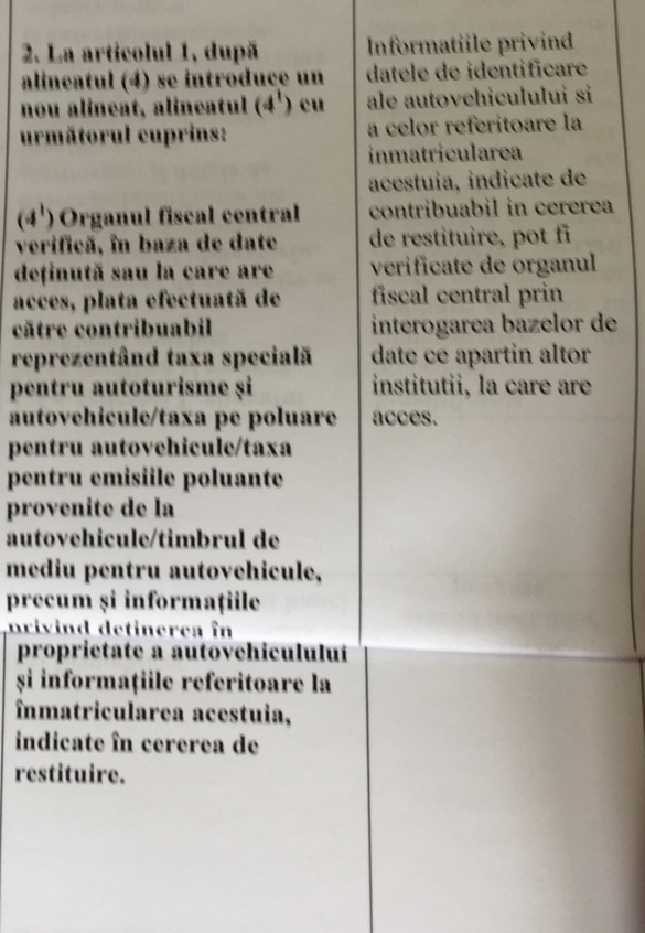 Decizie: Taxa auto va fi restituită mai simplu