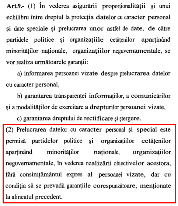 DOCUMENT Regulile pentru aplicarea GDPR au fost promulgate. Partidele, organizațiile minorităților și ONG-urile - scutite de obligația consimțământului persoanei la prelucrarea datelor. Condițiile în care angajatorii își mai pot monitoriza angajații 