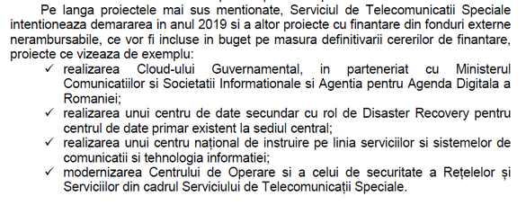 BUGET 2019 ULTIMA ORĂ Bugetele tuturor serviciilor secrete cresc anul acesta, per total cu 14%, la peste 3,6 miliarde lei. Majorare masivă la STS, cu aproape 70%