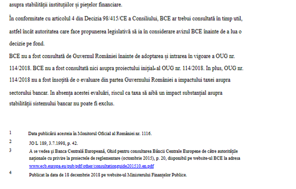 CONFIRMARE Banca Centrală Europeană îi bate dur obrazul lui Teodorovici pentru că nu a fost consultată în privința 