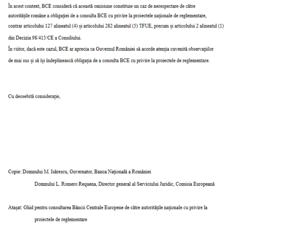 CONFIRMARE Banca Centrală Europeană îi bate dur obrazul lui Teodorovici pentru că nu a fost consultată în privința 