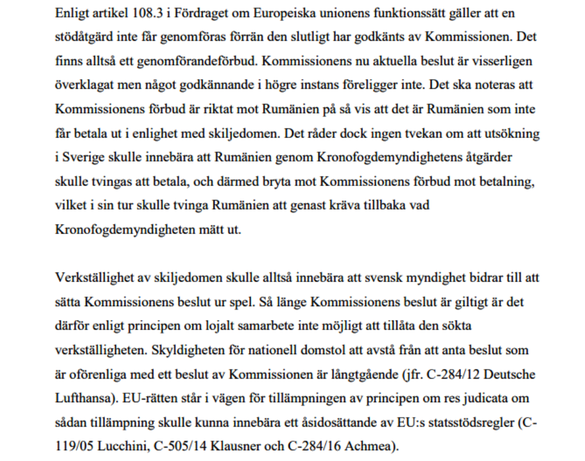 DOCUMENT România a obținut o victorie în deplasare la Stockholm în meciul juridic de un sfert de miliard de dolari cu frații 