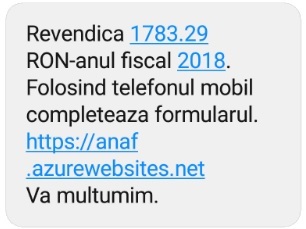 FOTO ANAF atenționează: primiți sms de fraude cu bani!