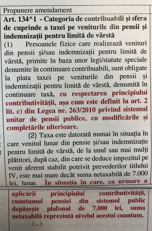 DOCUMENT Modificări la taxarea pensiilor speciale: Este scutită partea de contributivitate. Foștii șefi de stat nu mai scapă