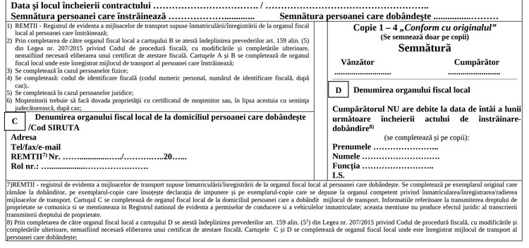 Tipizat contract vanzare cumparare auto Tipizat contract vanzare cumparare auto