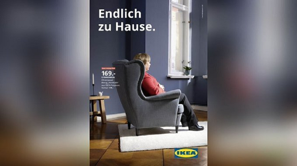 FOTO Ikea îi aduce un omagiu Angelei Merkel