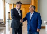 FOTO Premierul ungar Viktor Orban, prânz cu premierul Marcel Ciolacu la București. \