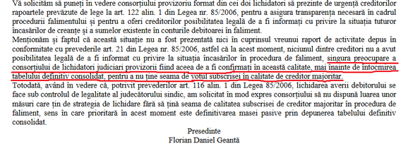 EXCLUSIV Bătaie pe falimentul Oltchim. Fosta firmă a șefului pe Insolvență al AAAS, desemnată lichidator de către instituție. Bruxelles-ul a cerut justiției să fie 