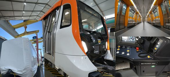 FOTO Primul tren de metrou Alstom, numit Giurgiu, a plecat din Brazilia pentru cea mai modernă linie din București 