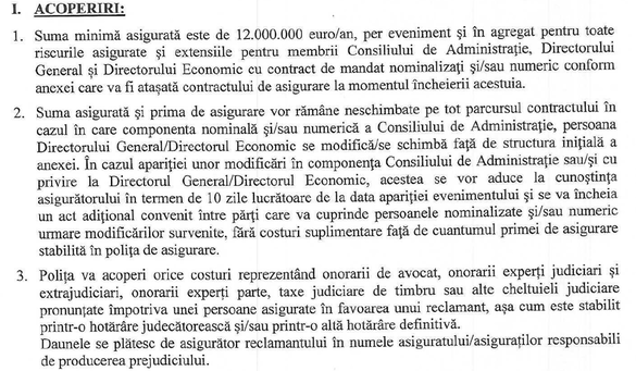 DOCUMENT Registrul Auto anulează licitația pentru polița destinată șefilor instituției împotriva deciziilor greșite sau investigațiilor administrative din partea ASF, ANAF sau Curții de Conturi
