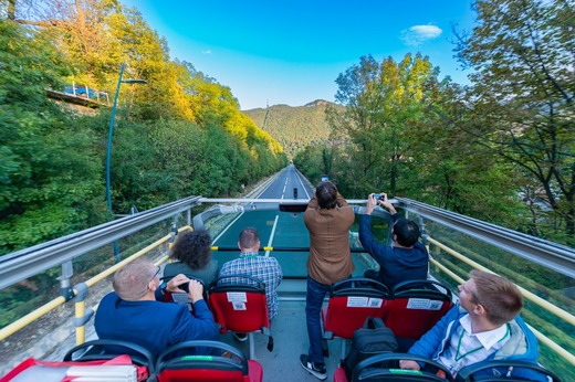 Autobuzul supraetajat din Brașov revine