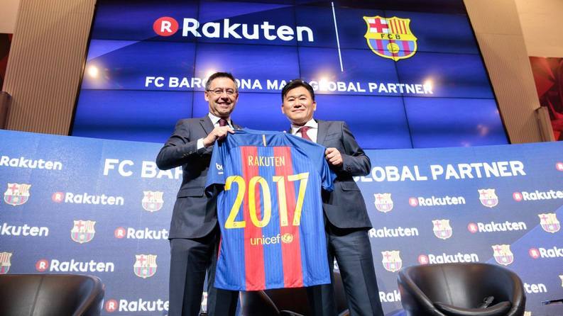 FC Barcelona a încheiat un contract de sponsorizare cu Rakuten: catalanii vor primi minimum 55 de milioane de euro pe an