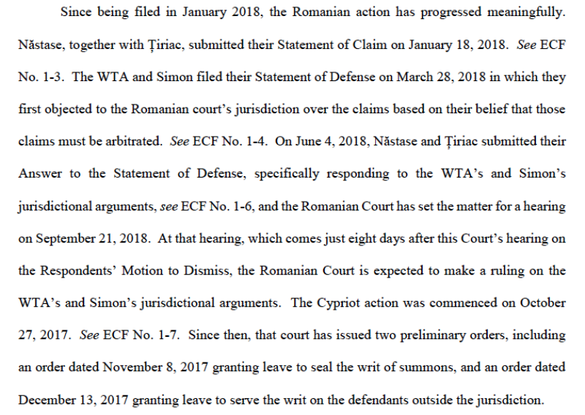 DOCUMENT+VIDEO Țiriac se judecă cu WTA în 4 țări, împotriva egalității de premii femei-bărbați în tenis, dar și ca urmare a scandalului suspendării lui Ilie Năstase după Fed Cup 2017