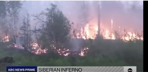 Cel mai mare incendiu din istoria Siberiei. Putin trimite mai mulți pompieri