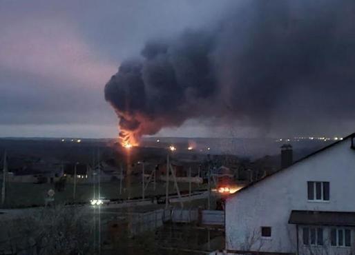 VIDEO Explozii în orașul rus Belgorod, aproape de granița cu Ucraina, un depozit de muniții a luat foc