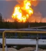 VIDEO Cel mai mare zăcământ de gaze din Rusia, în flăcări