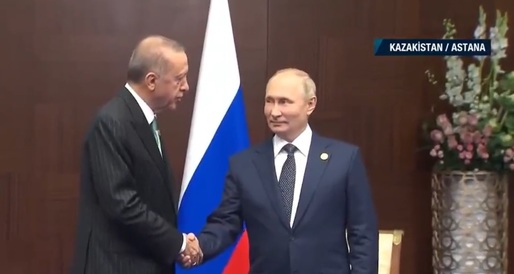 VIDEO Putin i-a prezentat lui Erdogan planul „hub-ului de aprovizionare cu gaze”. Meci de ping-pong Erdogan-Tokaev