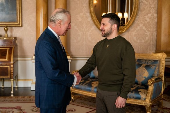 VIDEO&FOTO Zelenski, în vizită-surpriză în Marea Britanie, s-a întâlnit cu Regele Charles 