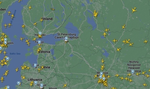 Spațiul aerian este închis pe o rază de 200 de km în jurul metropolei Sankt Petersburg 