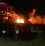 VIDEO Incendiu la o rafinărie din Kaluga, în Rusia, în urma unui atac cu dronă din Ucraina