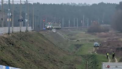 Sabotaj în Polonia, șine de tren aruncate în aer VIDEO