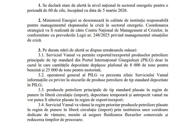 Republica Moldova în stare de alertă energetică, din cauza războiului din Orientul Mijlociu, dar și a opririi pentru mentenanță a rafinăriei românești Petromidia