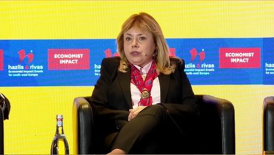 VIDEO Anca Dragu, guvernatorul Băncii Moldovei, se așteaptă la un succes și mai mare decât cel al României: Moldova va avea cea mai mare creștere cumulată în următorii cinci ani, cu venituri de 10% din PIB de la UE - Conferința The Economist, cu Profit.ro