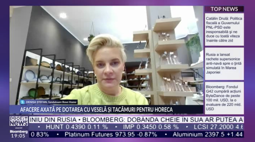 PROFIT NEWS TV Antreprenor de România - Denisa Ștefan, fondator Rose Home: Ne dorim să ne extindem online și pe piața din Bulgaria anul ăsta. Pentru clienții B2B, LinkedIn e o platformă bună, dar scumpă

