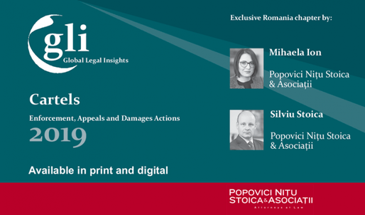 Analiză despre carteluri realizată de Partenerii Popovici Nițu Stoica & Asociații, Mihaela Ion și Silviu Stoica, pentru Global Legal Insights to Cartels 7th Edition