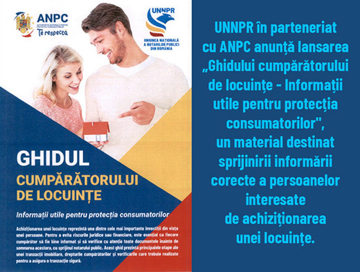 Ghidul cumpărătorului de locuințe, un instrument util pentru informarea și protecția consumatorilor