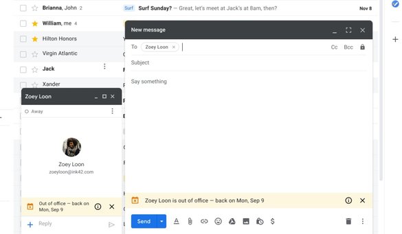 FOTO Gmail lansează un nou mod “out of office”, mult mai util
