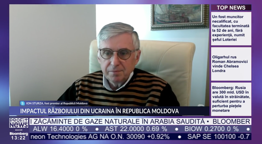 PROFIT NEWS TV Ion Sturza, fost premier al Republicii Moldova, fondator Elefant.ro: Noi suntem astăzi tratați ca o zonă cu potențial de risc. Investițiile străine sunt puse pe hold
