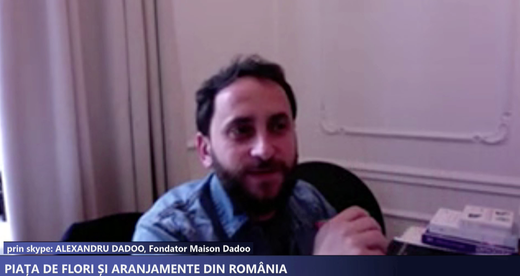 PROFIT NEWS TV Alexandru Dadoo, Fondator Maison Dadoo: Nu am atins o dezvoltare matură a pieței de flori. Încă se mai fac jocurile. Dacă înainte luai cu câteva sute de lei 4-5 buchete, azi mai poți lua doar 2 buchete care să arate și bine