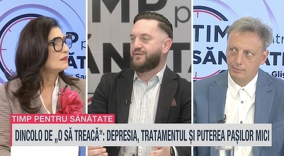 Mihai Zanfir, medic psihiatru: Când vorbim de depresie, vorbim despre niște probleme de natură afectivă / Liviu Elefterie, psiholog și psihoterapeut: Ei simt o durere constantă și o lipsă puternică de a vedea luminița de la capătul tunelului