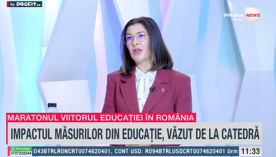 VIDEO Maratonul Profit.ro - Viitorul Educației în România. Irina Alexandru, Sales Manager VIVA Control, prezintă o nouă soluție IT: Directorii scapă de grija legislației și pot să se axeze pe copii, nu pe hârtii