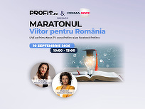 Maratonul Profit.ro Viitor pentru România Ediția a II-a: Competențele viitorului AI în educație, Piața muncii/mediul de business/universități/antreprenorial, românii care studiază în străinătate, parteneriat școală-familie-comunitate