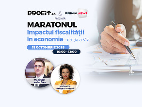 Maratonul Impactul fiscalității în economie Ediția a V-a. Vor urma taxe noi, reduceri de cheltuieli sau o combinație între ele? Ce proiecte PNRR riscă să fie continuate din bugetul național? Cum simplificăm raportarea fără a slăbi controlul fiscal?