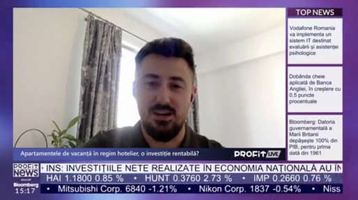 VIDEO PROFIT LIVE Radu Manoliță, CEO CityHost: Creștere semnificativă a interesului pentru investiții în imobiliare în zona Brașovului. Pe termen mediu, plănuim extinderea regională