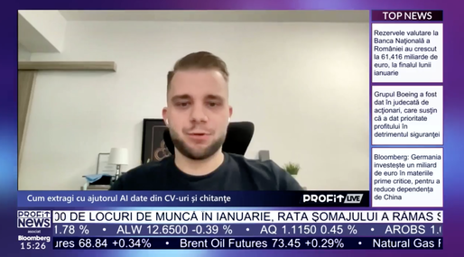 VIDEO PROFIT LIVE Alex Bărdăhan, fondator Extracta.AI: Targetăm piața internațională din start. Vrem să atragem și o finanțare