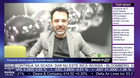 VIDEO PROFIT LIVE Rudi Vizental, CEO ROCA Investments: Anul acesta vom avea încă o majorare de capital, vom înființa cel de-al treilea holding și, încet-încet, ne pregătim să listăm ROCA Investments pe piața principală