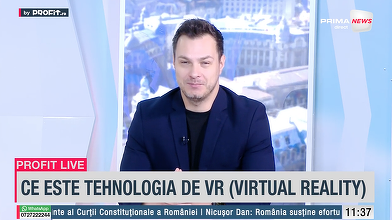 VIDEO Profit.ro Live TV – Mihai Ungureanu, co-fondator Gateway VR Studio: Am investit până acum peste 200.000 de euro, sperăm să recuperăm în 3 ani. Ne uităm pentru extindere la orașele mari