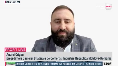 VIDEO România a devenit principala poartă pentru Republica Moldova. Andrei Crigan, președintele Camerei Bilaterale de Comerț și Industrie Republica Moldova-România: E cea mai comodă piață pentru a testa idei, produse și servicii - Profit.ro Live TV
