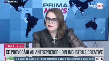 VIDEO Numărul arhitecților, în scădere. Armina Popeanu, fondatoare aBC - a Business of Creativity: Nivelul veniturilor este la jumătate față de media europeană. Sunt puțini bani pe care industriile creative îi pot accesa - Profit.ro Live TV