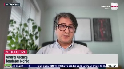 VIDEO AI-ul trece de la demo la producție. Andrei Cioacă, fondator Nohiq: Market-ul are o ușoară creștere momentan, care sperăm să se accelereze spre partea a doua a anului - Profit.ro Live TV